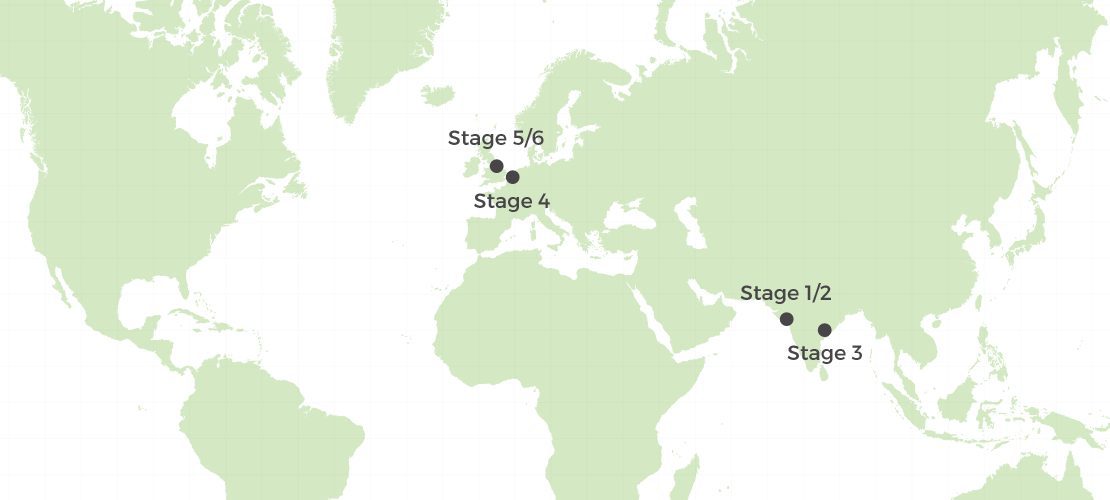 Asia supply chain details for organic ethical clothing manufacturer Stanley and Stella