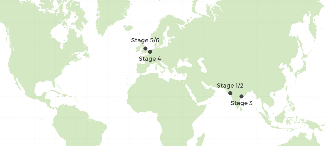Asia supply chain details for organic ethical clothing manufacturer Stanley and Stella