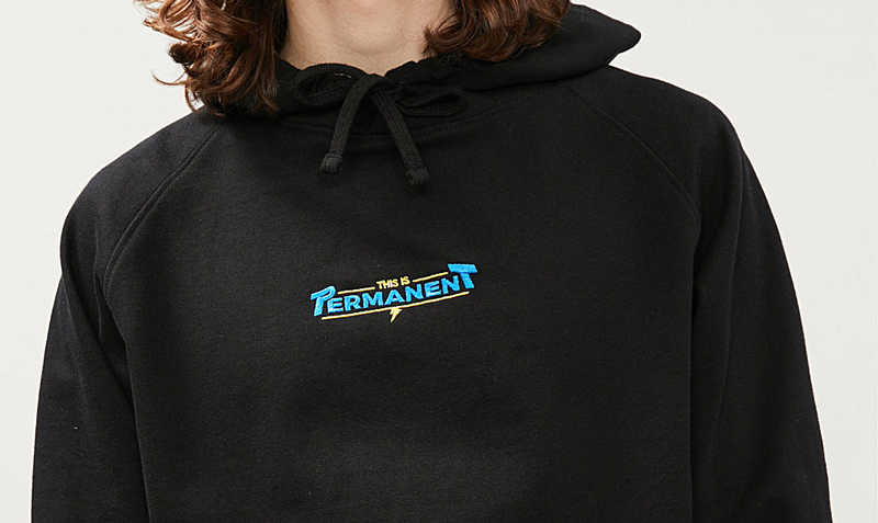 Fairtrade organic custom embroidered hoodie