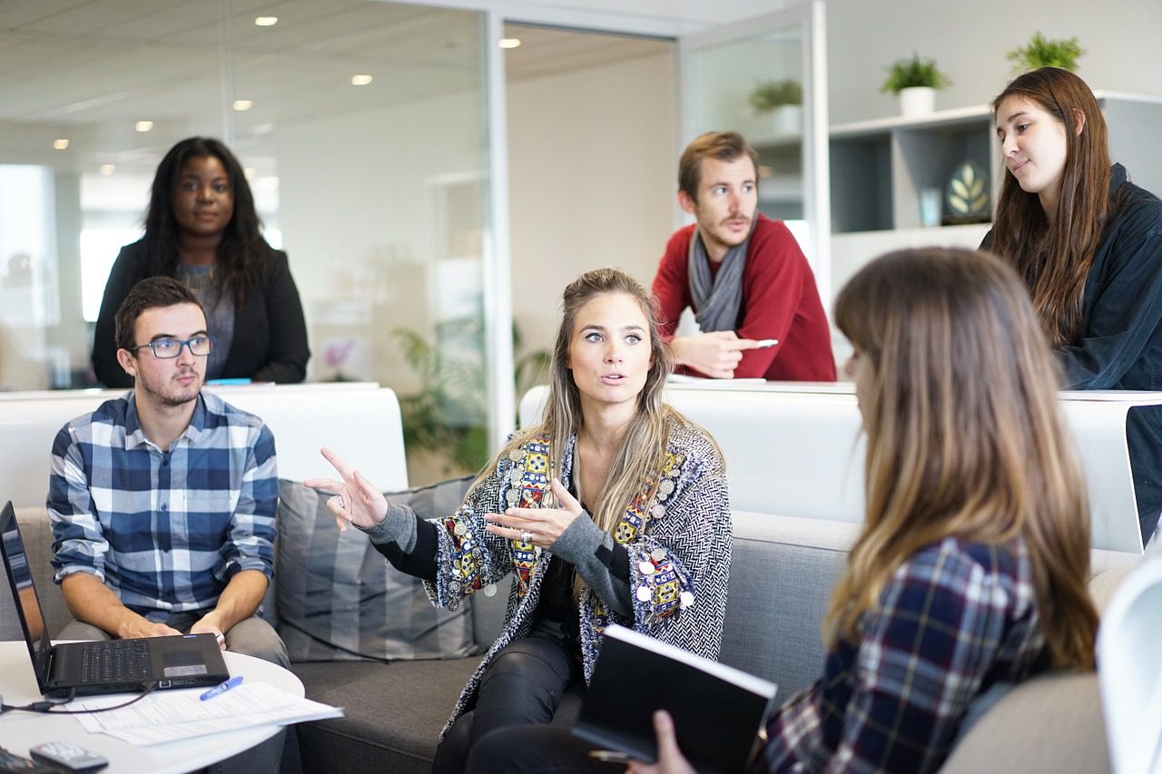 Small business team meeting