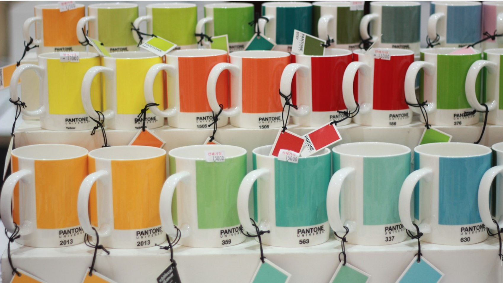 Pantone colour mugs