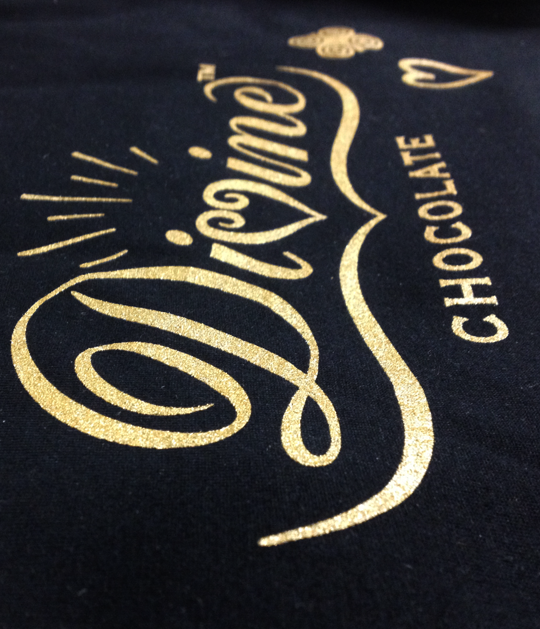 Screen printed t-shirt for Fairtrade brand