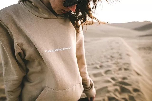 Oversized hoodie with custom print