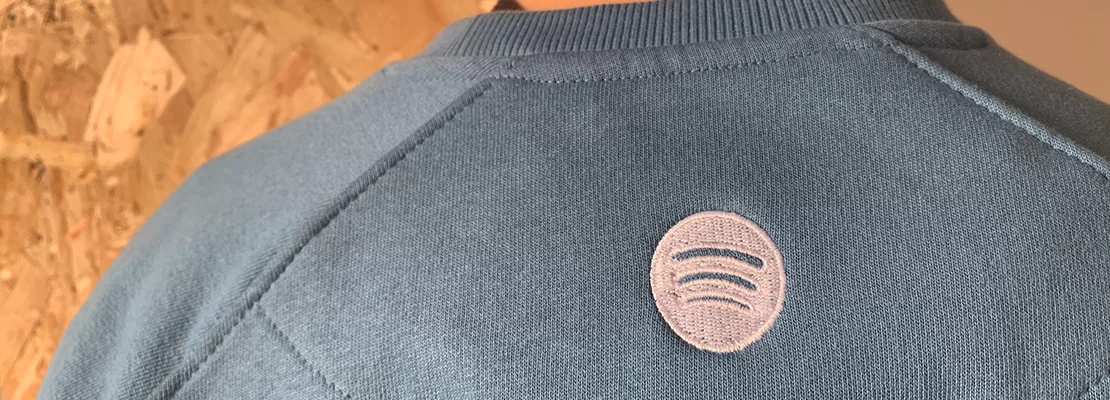Spotify embroidered top sweatshirt