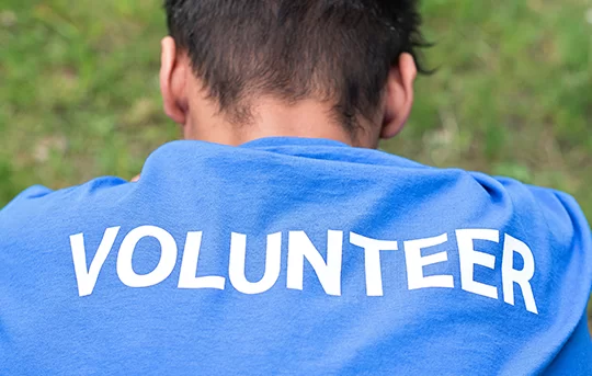 Personalised volunteer t-shirt