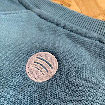 Embroidered organic sweatshirts