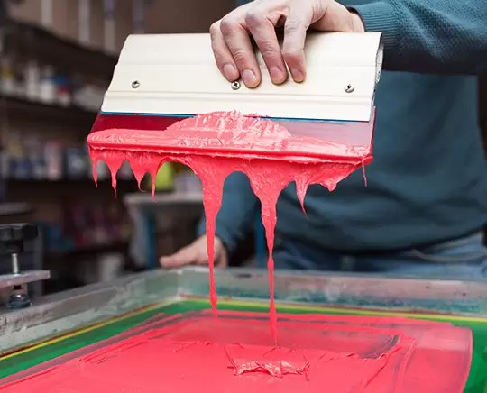 screen printing t-shirts with ink
