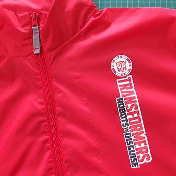 Digital transfer printed jackets