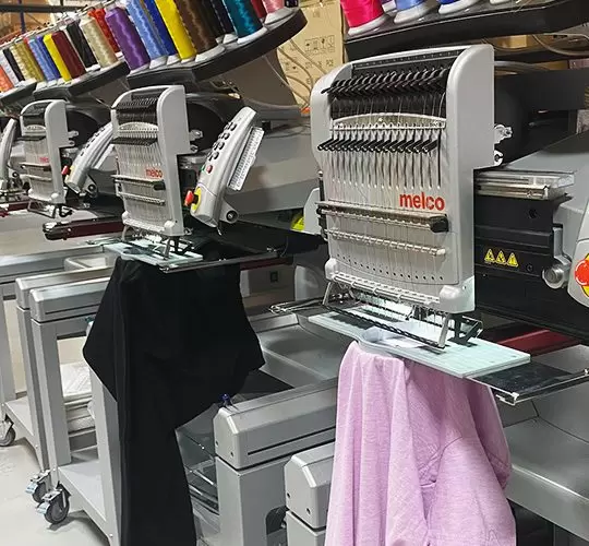clothing embroidery machines