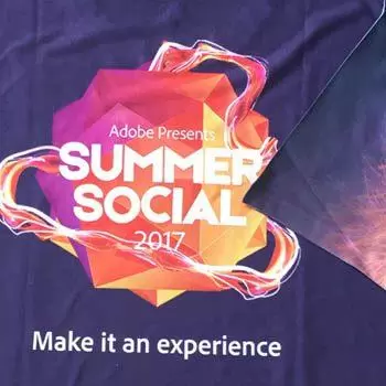All-over printed t-shirts for Adobe