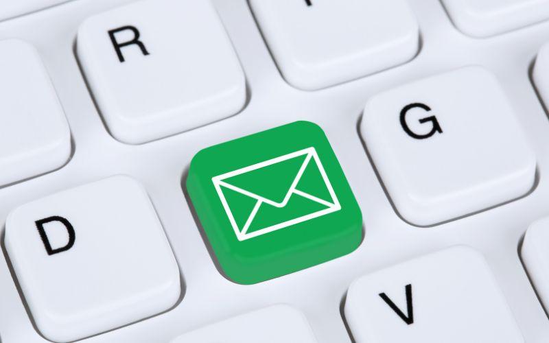 Green Email Symbol.