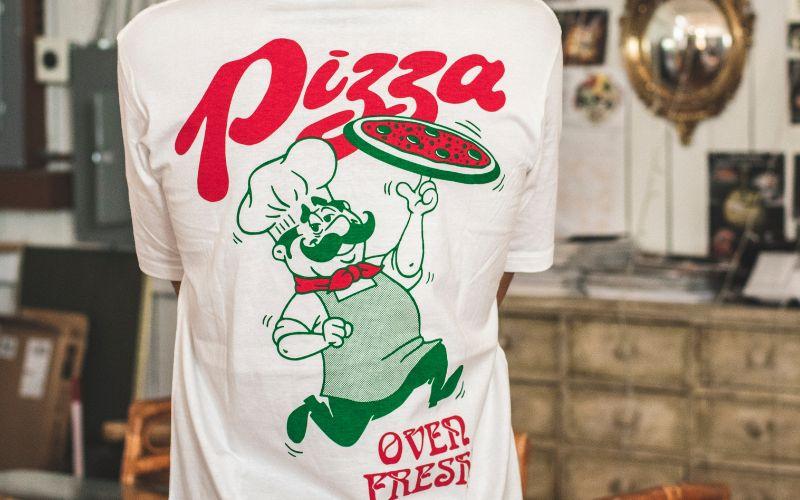 Pizza T-shirt design.