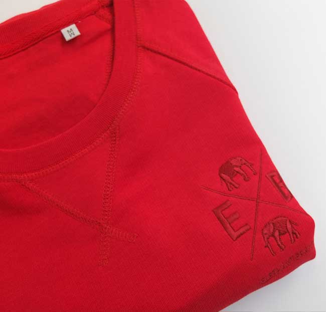 Custom embroidered sweatshirt