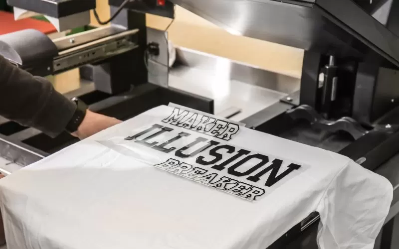 Printing ready for heat press.