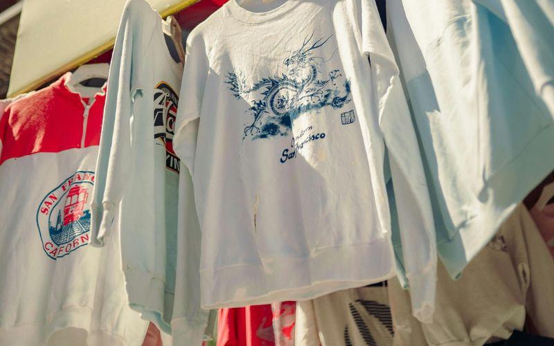 Range of T.shirt sizes at an event.
