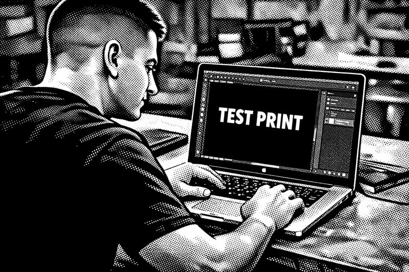 Preparing artwork for screen printing