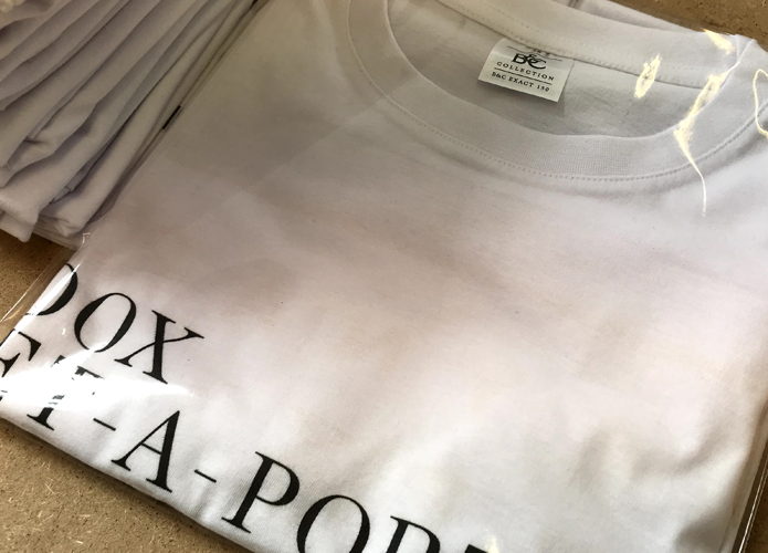 Custom branded t-shirts for staff uniform