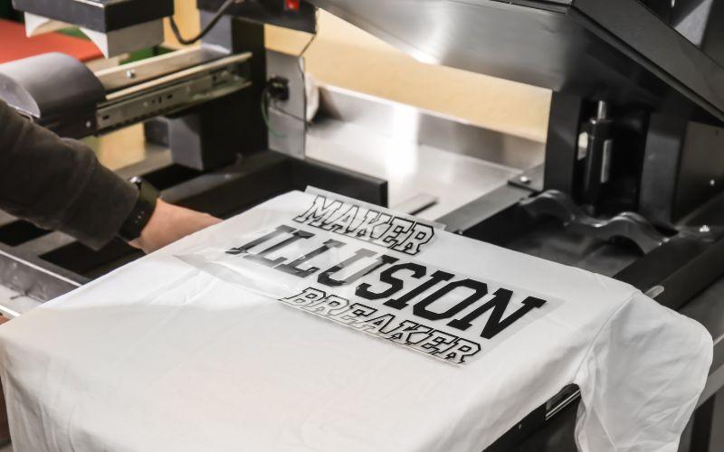 Printing ready for heat press.