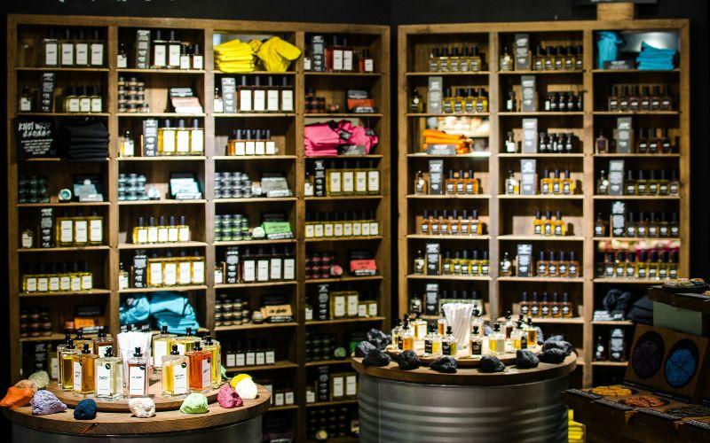 Lush Cosmetics.
