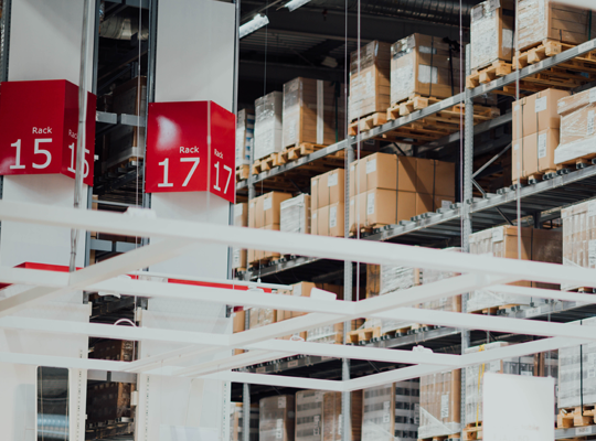 Clothing fulfilment centre storage