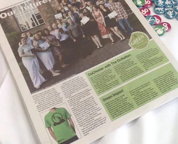 Green Chester campaign display